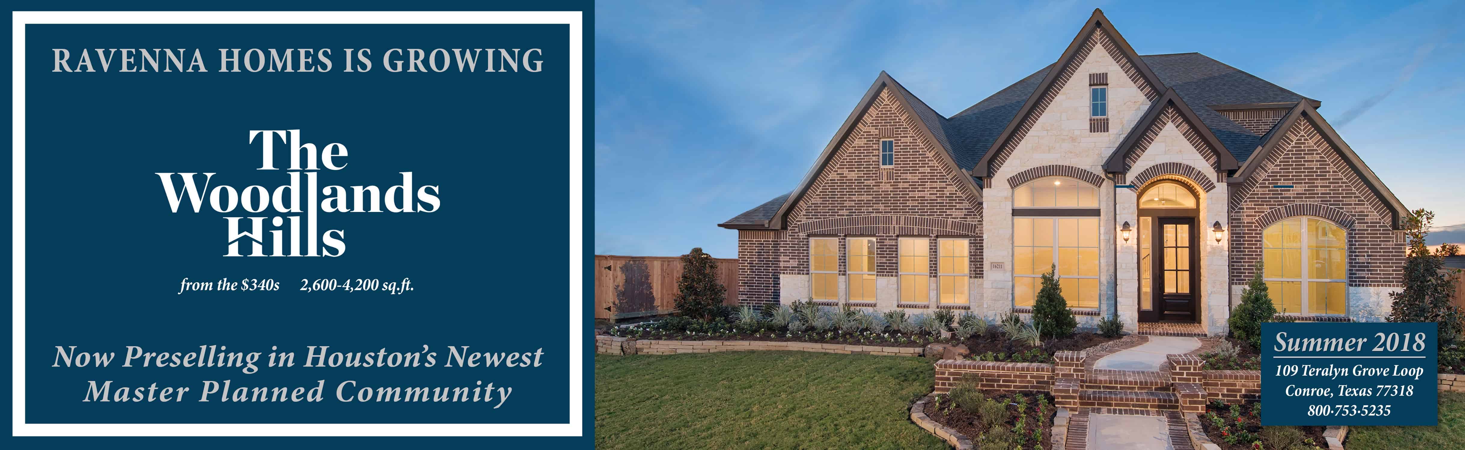 Bridgeland 60′ Ravenna Homes Houston Home Builder